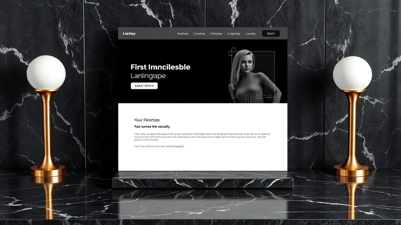 Landing page for luxury businesses in Europe