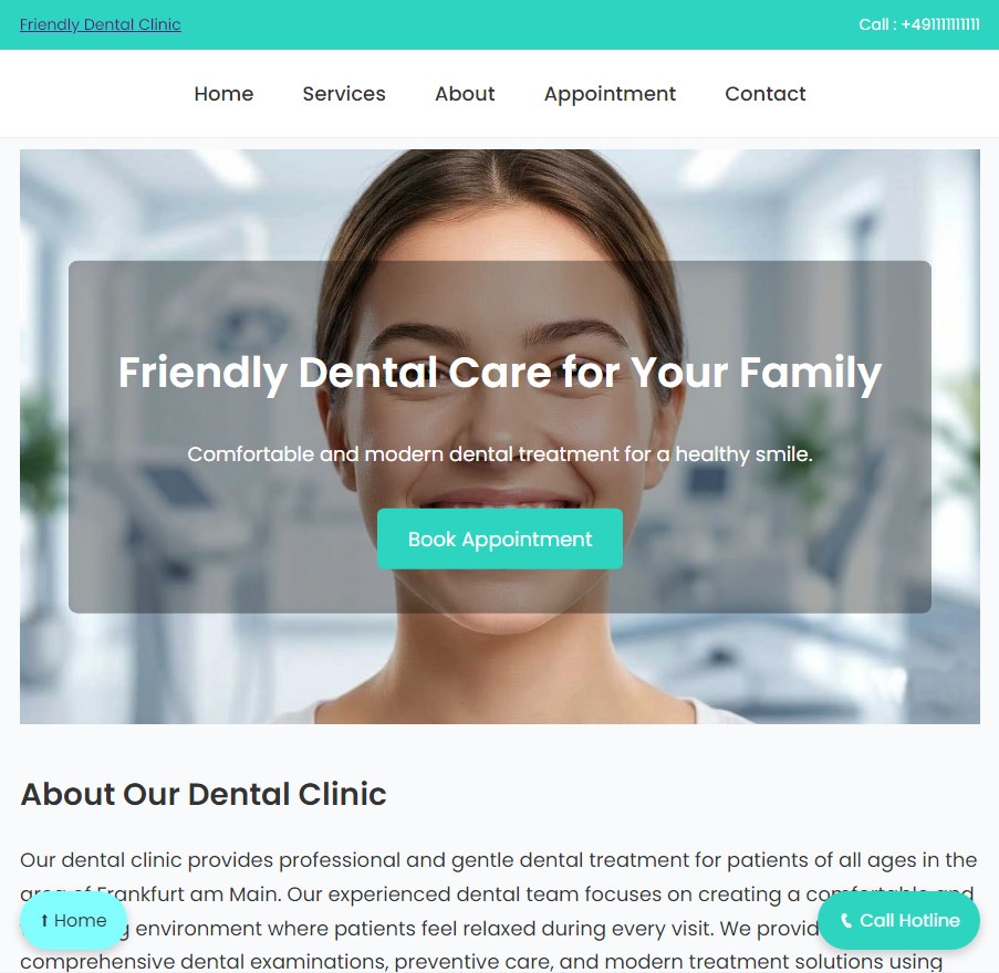 dentist website